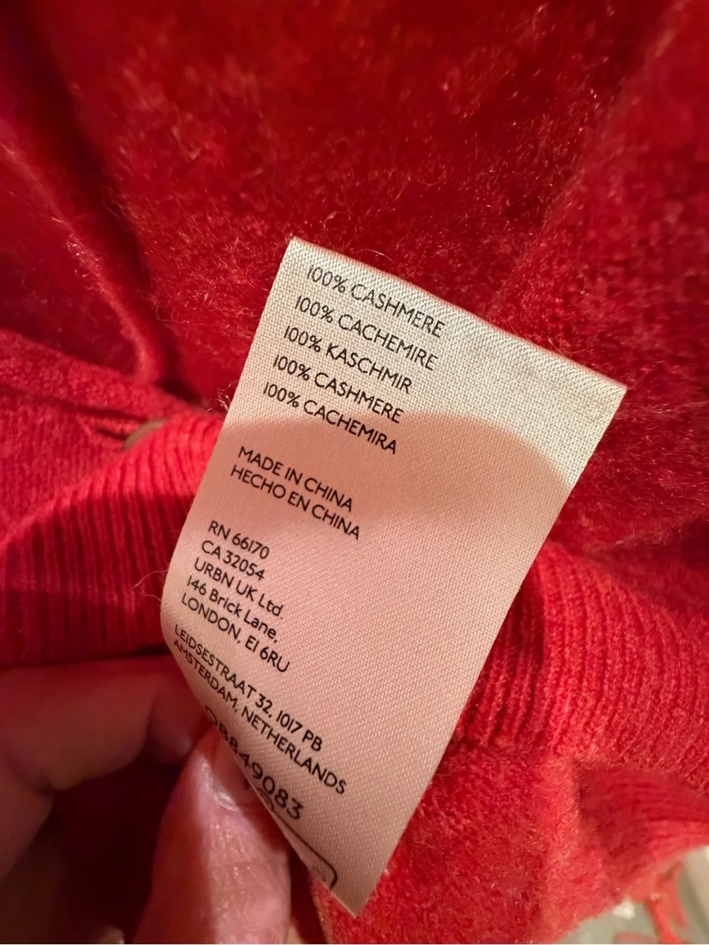 XS fits small oversized free people school boy cashmere cardigan v-neck red